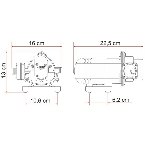 Fiamma 01216C01- Power Pumpe Aqua 8 7l/min Druckpumpe